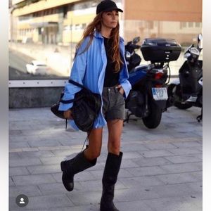 Oversized cotton shirt